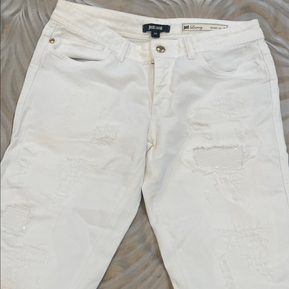 Just Cavalli Women's White Skinny Jeans